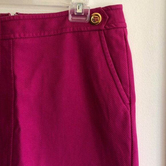TALBOTS Gold Button Accent A Line Skirt with Pockets Lined 10P - Picture 10 of 15